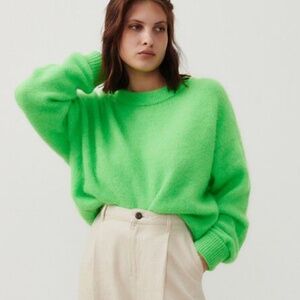 AMERICAN VINTAGE Women's Vitow Sweater in GREEN